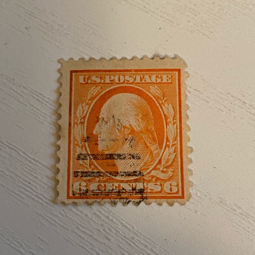 #362 – 1909 6c Washington, red-orange